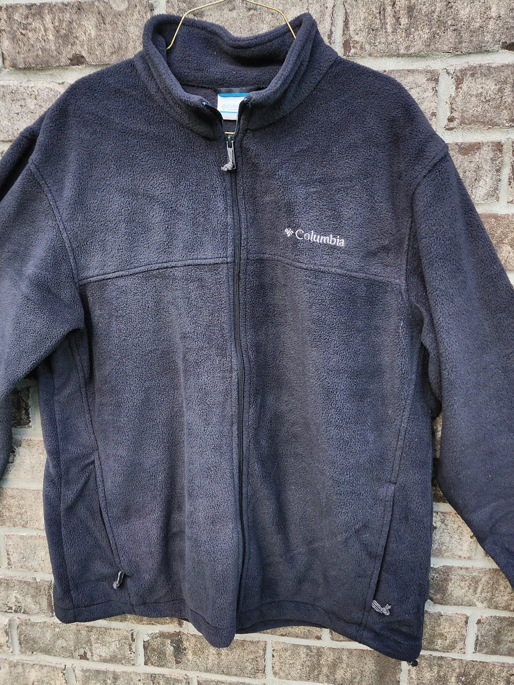 Columbia Full-Zip Fleece Jacket in Black Size XL